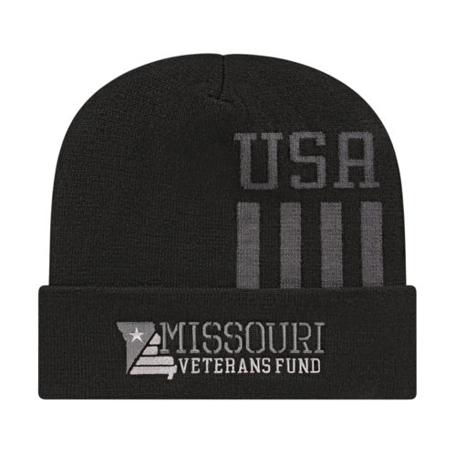 Patriotic Knit Cap with Cuff